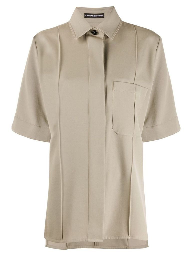 Kwaidan Editions oversized short sleeved shirt - Neutrals