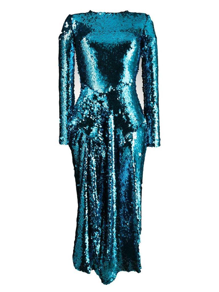 Preen By Thornton Bregazzi Valena sequin dress - Blue