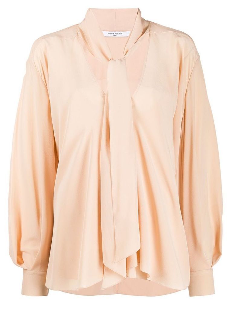 Givenchy pussy-bow blouse - Neutrals
