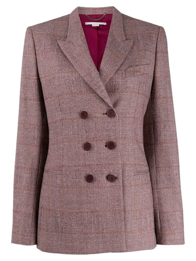 Stella McCartney double-breasted check blazer - PINK