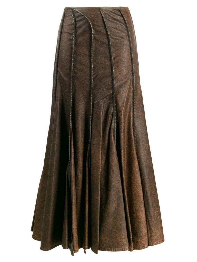 Y/Project seam detailed skirt - Brown