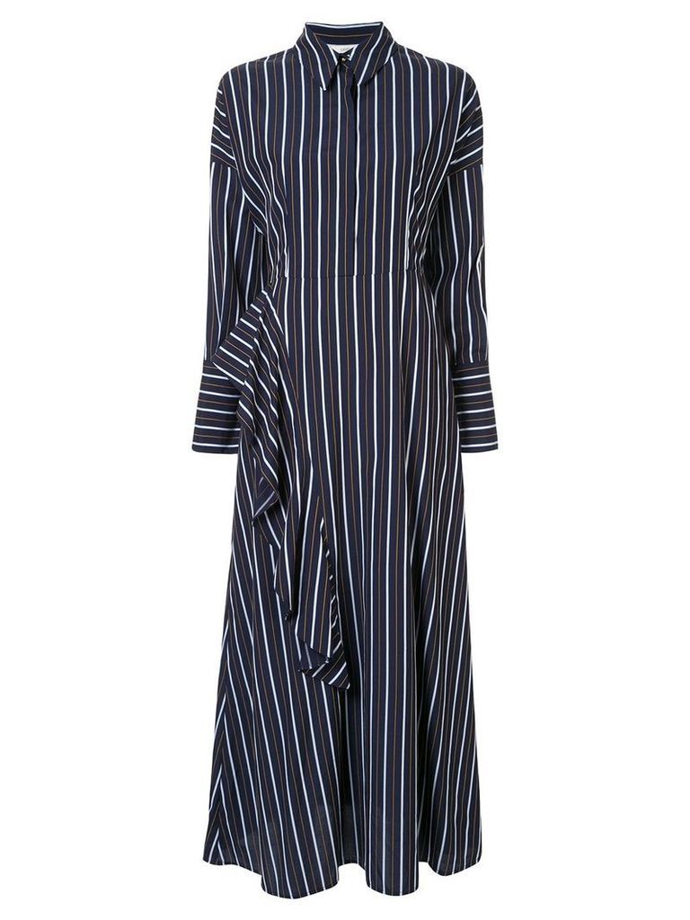 Layeur Ross Dolman striped shirt-dress - Blue