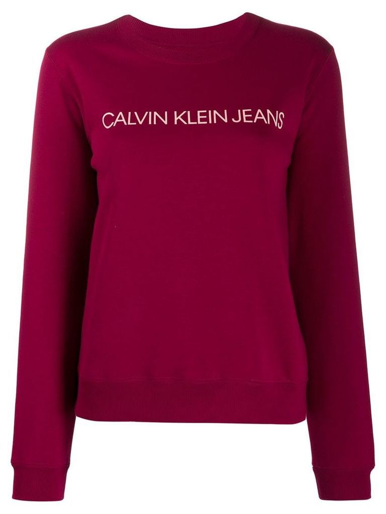 Calvin Klein logo print sweatshirt - PINK
