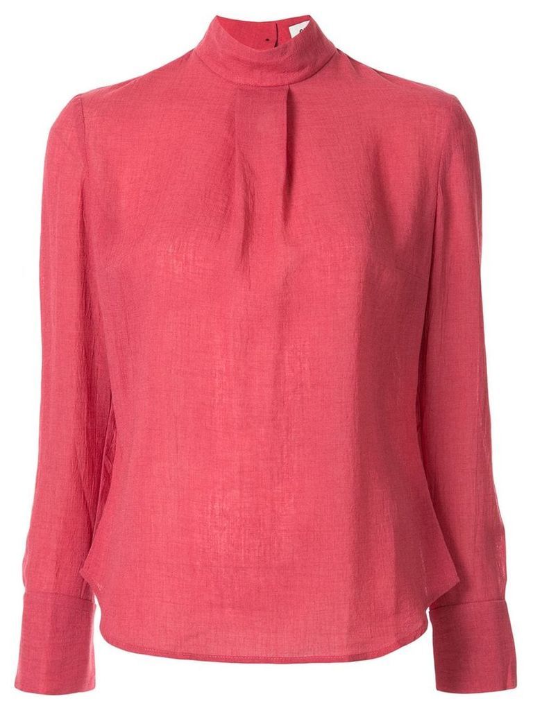 Cefinn high neck plain blouse - PINK
