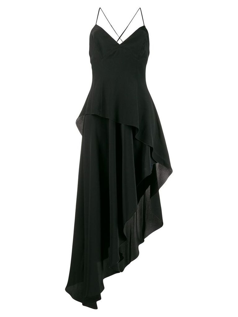 AMIRI crepe de chine long dress - Black