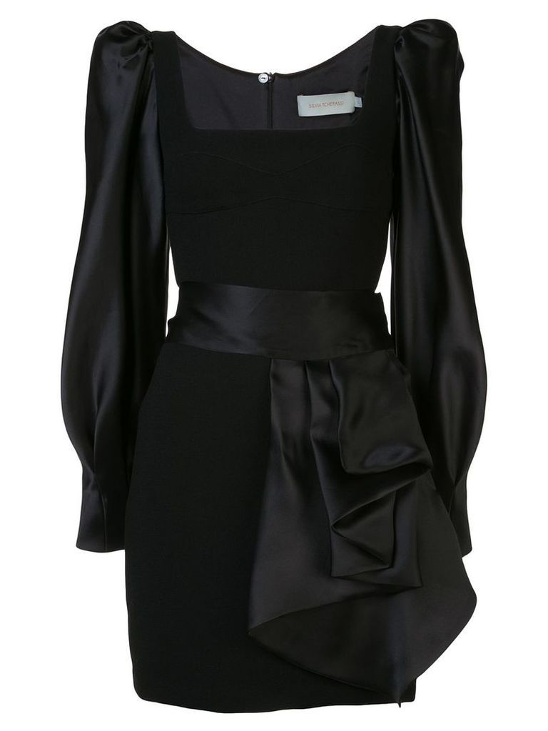 Silvia Tcherassi belted midi dress - Black