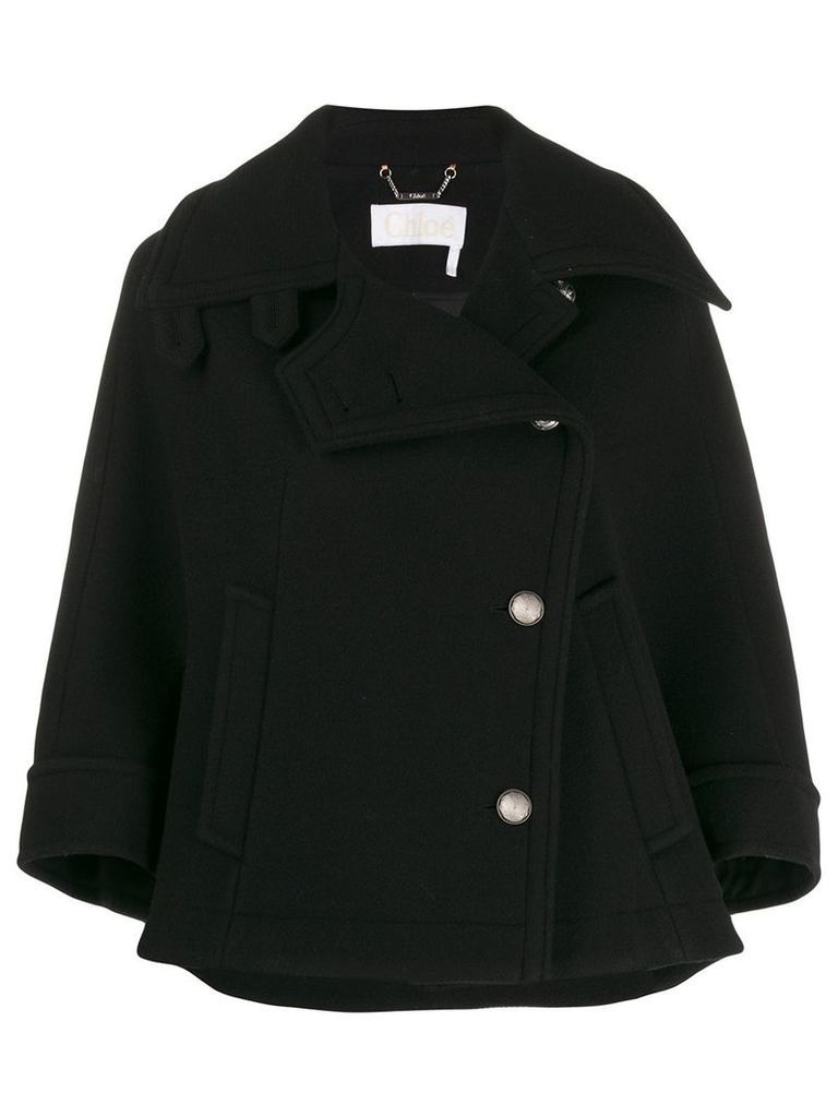 Chloé cape style short jacket - Black