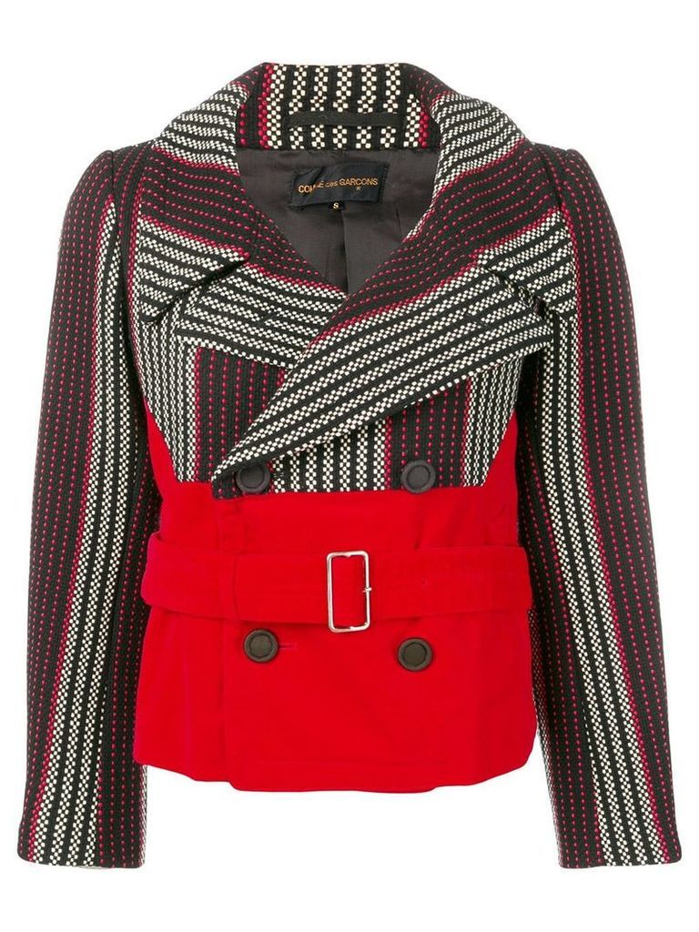 Comme Des Garçons Pre-Owned 2001's striped double-breasted jacket -