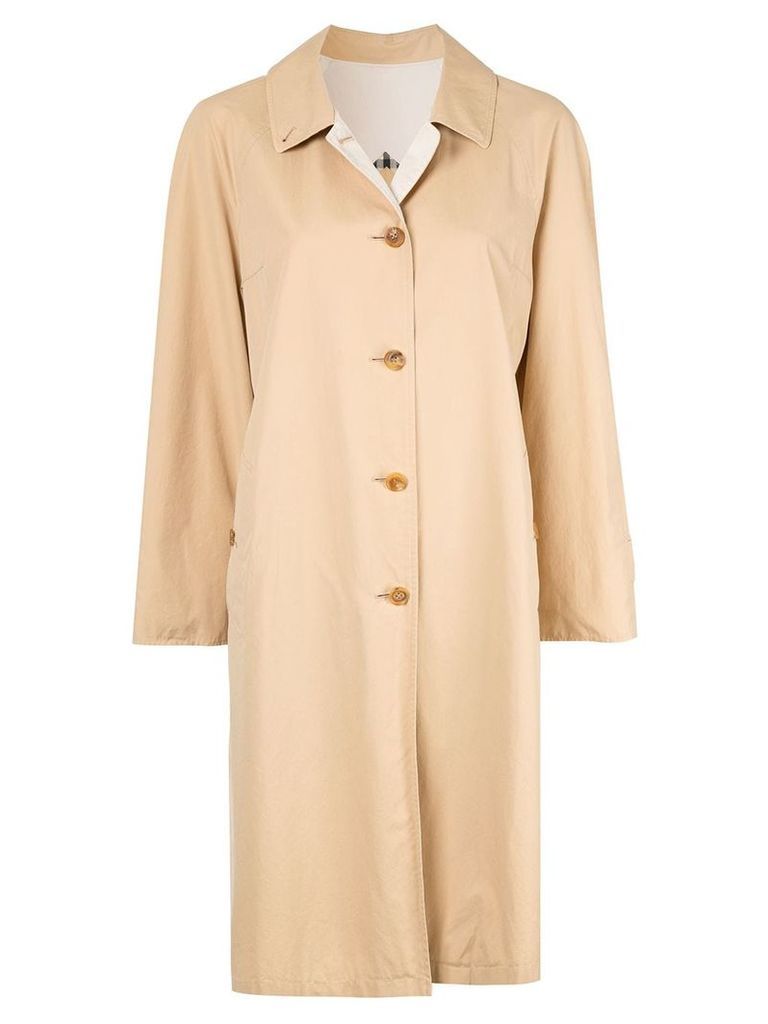 Burberry Pre-Owned Long Sleeve Coat - Brown