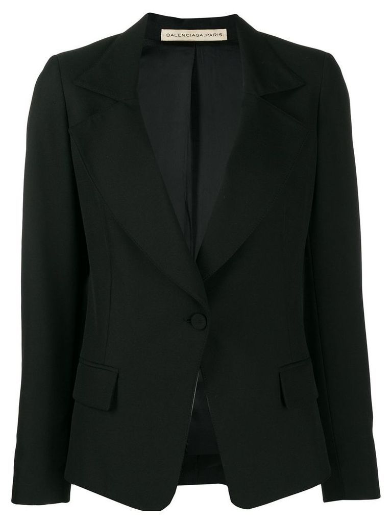 Balenciaga Pre-Owned '2000s one button blazer - Black