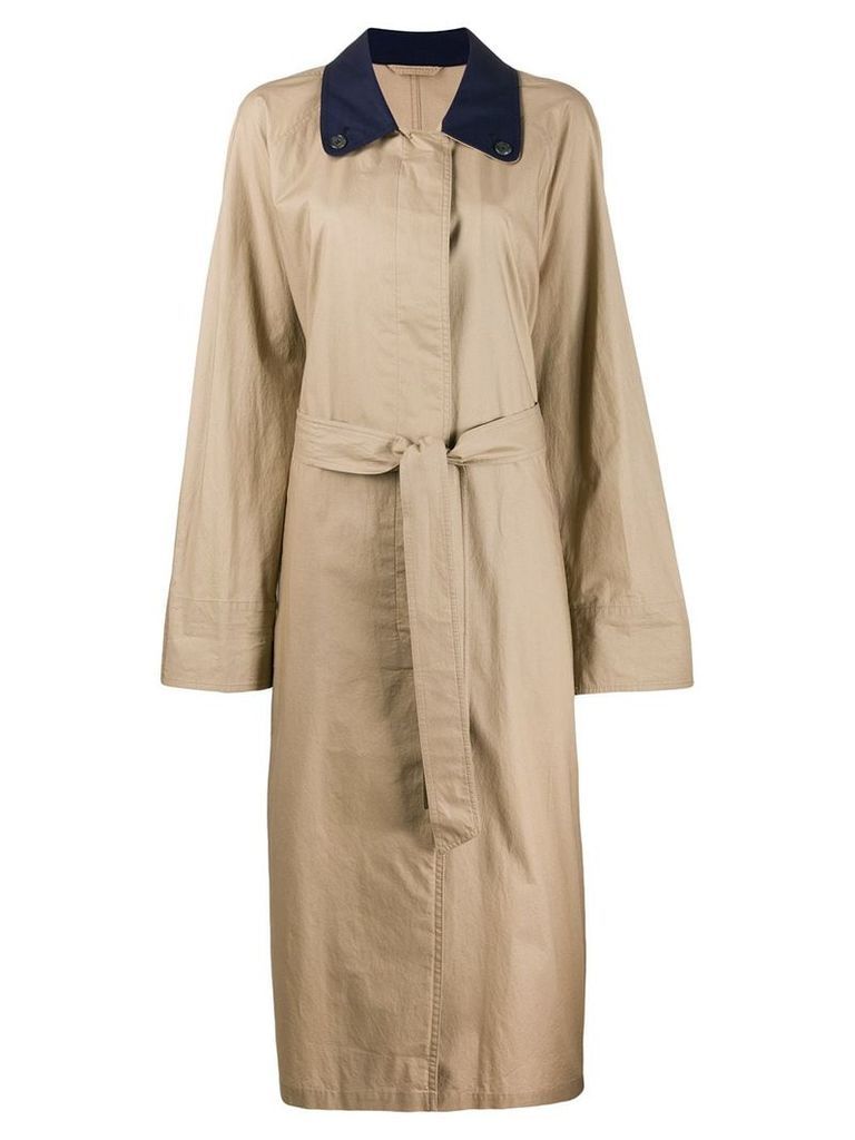 A.N.G.E.L.O. Vintage Cult 1990s belted trench coat - NEUTRALS