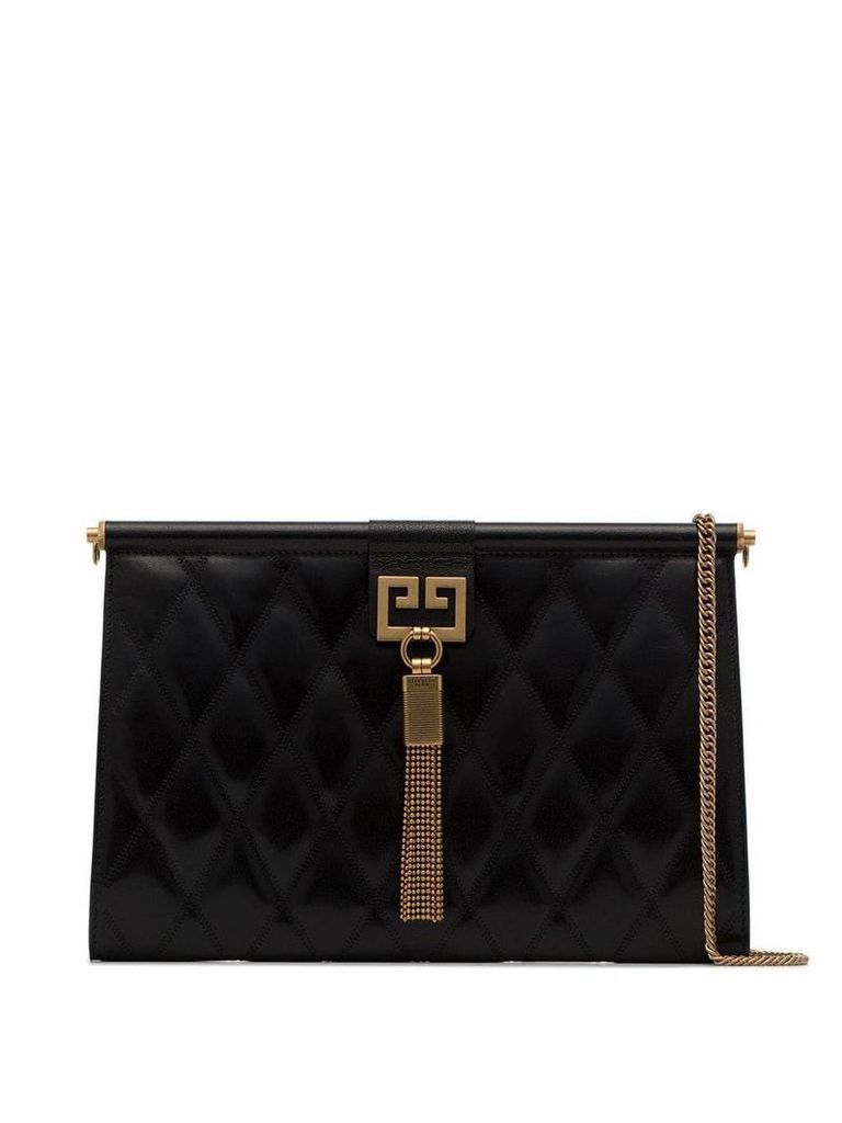Givenchy black Gem medium quilted leather shoulder bag