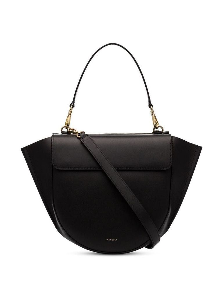 Wandler Black Hortensia Medium leather shoulder bag