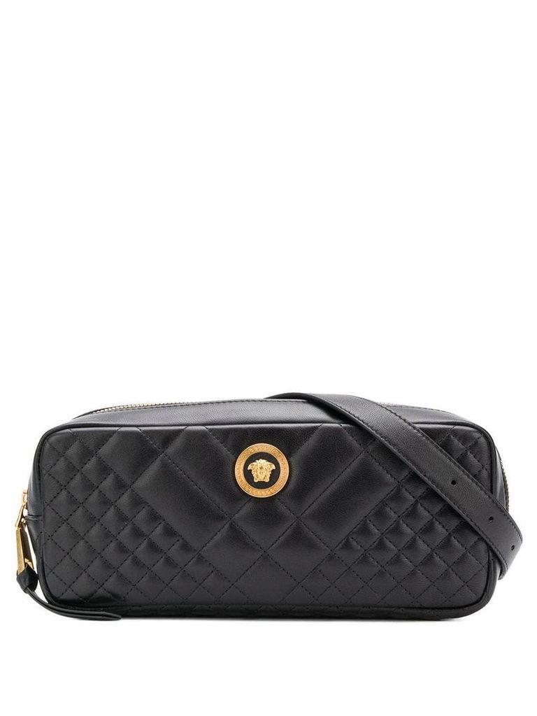 Versace quilted belt bag - Black