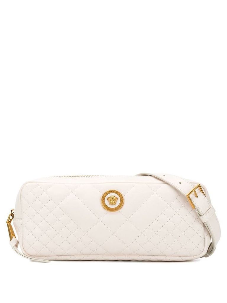 Versace quilted belt bag - White