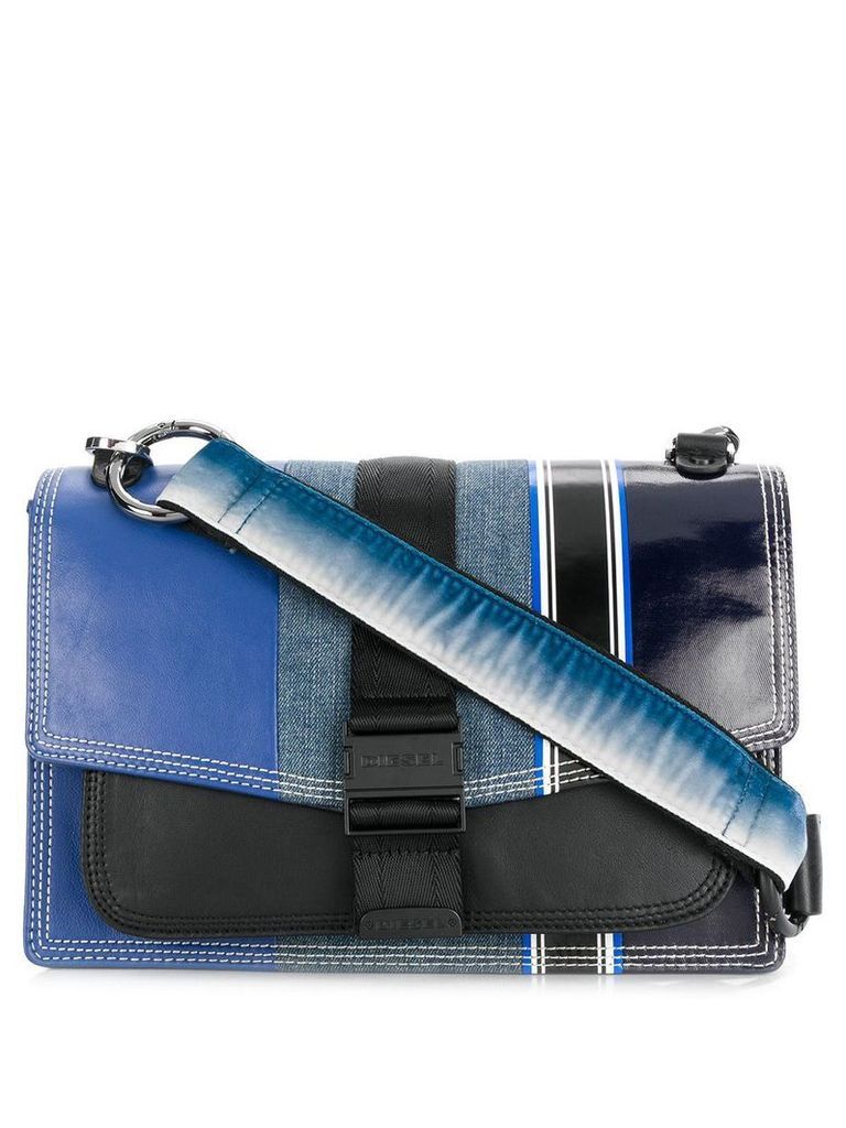 Diesel multi-textile crossbody bag - Blue