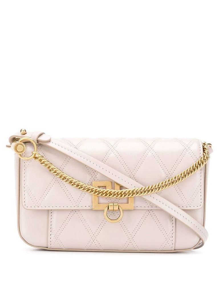 Givenchy GV3 quilted crossbody bag - NEUTRALS