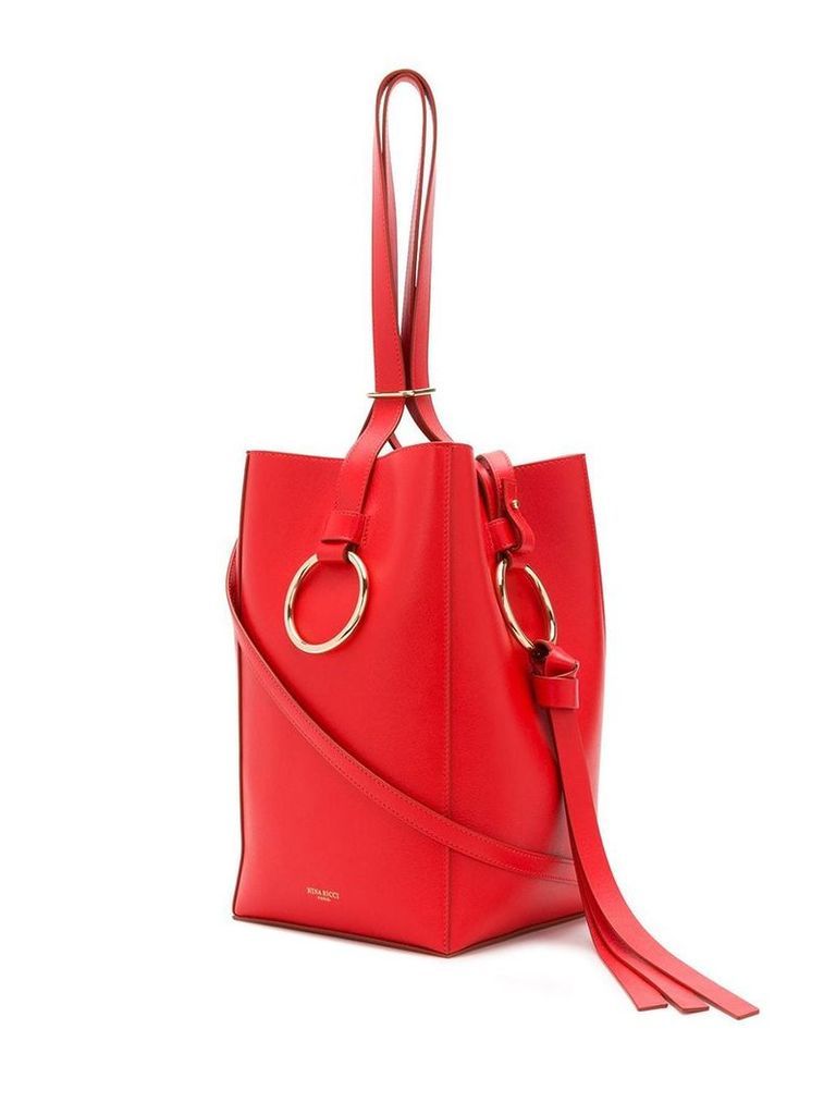Nina Ricci O-ring bucket bag - Red