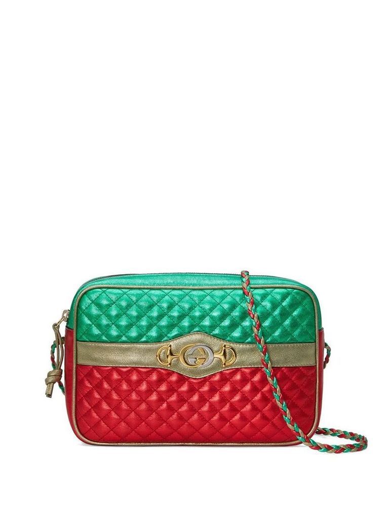 Gucci Laminated leather small shoulder bag - Green