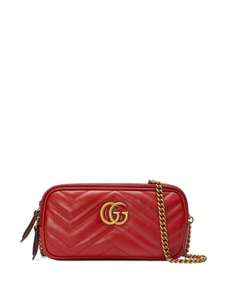 Gucci GG Marmont mini chain bag - Red