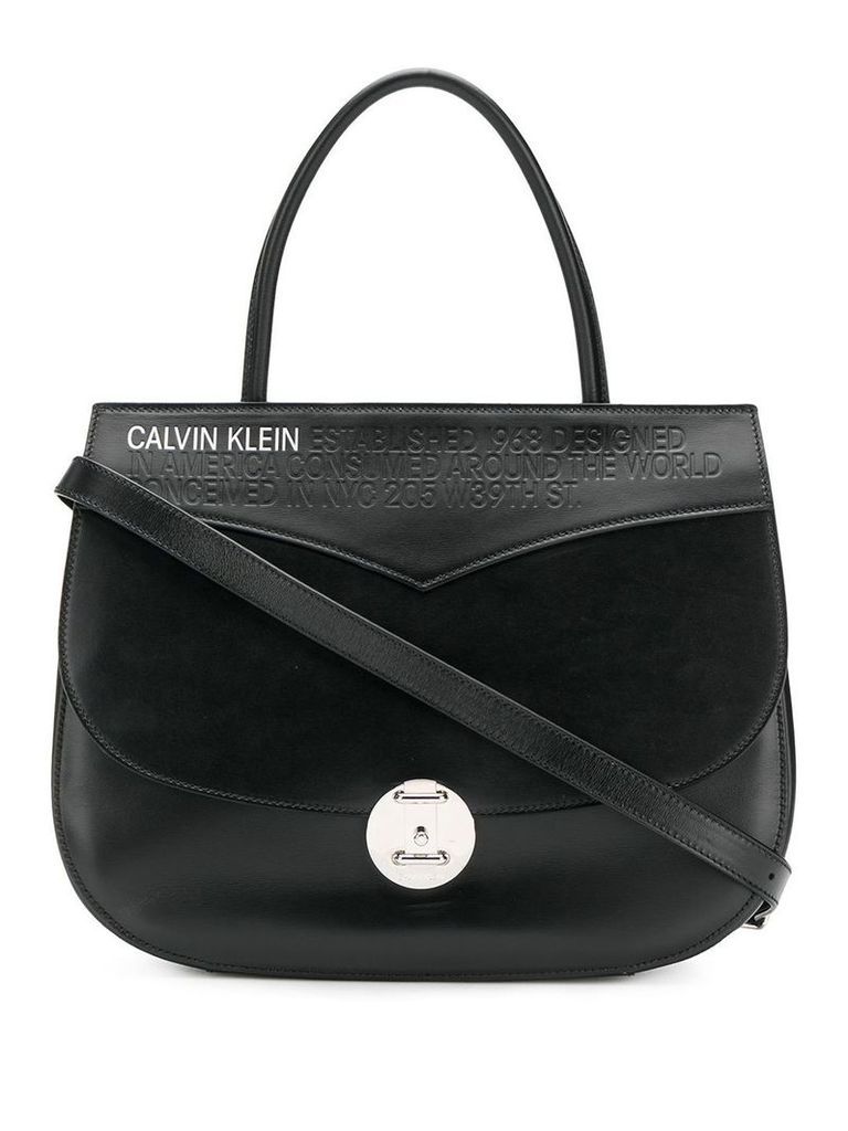 Calvin Klein 205W39nyc wide shoulder bag - Black