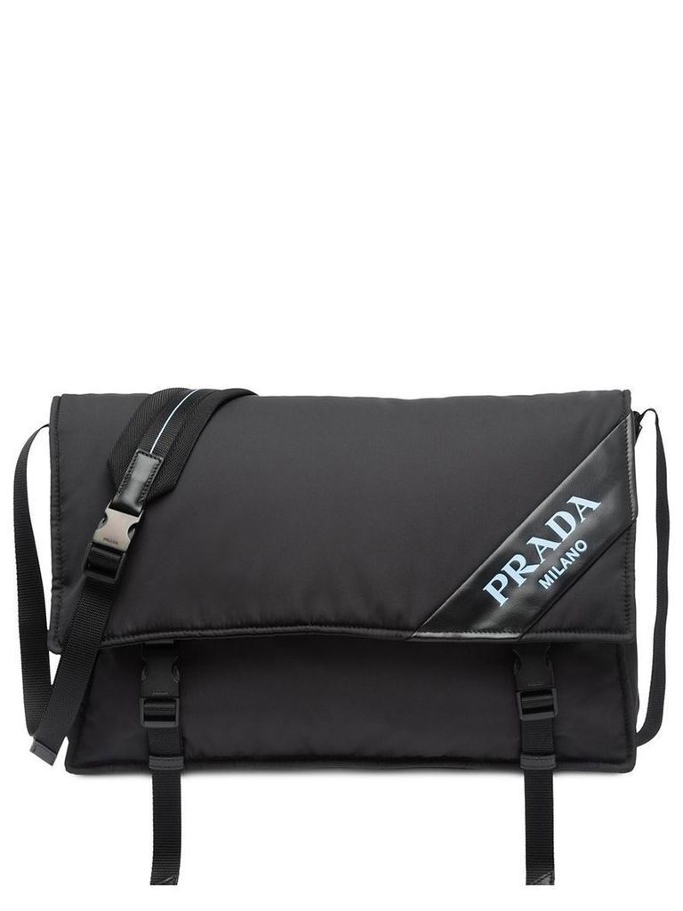 Prada large padded shoulder bag - Black