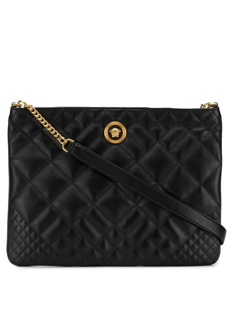 Versace quilted shoulder bag - Black