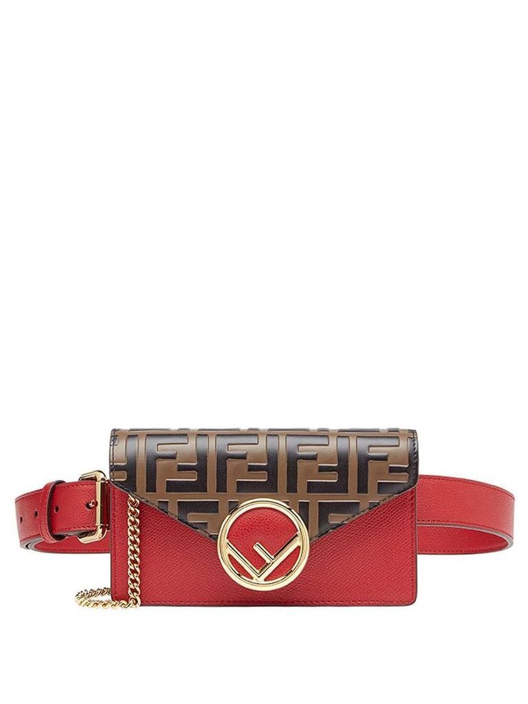 Fendi FF motif belt bag - Brown