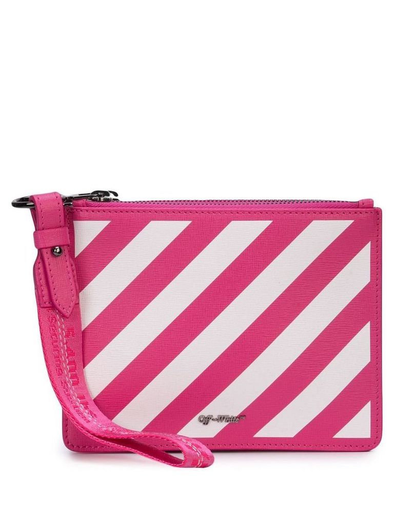 Off-White Diag Double clutch - PINK