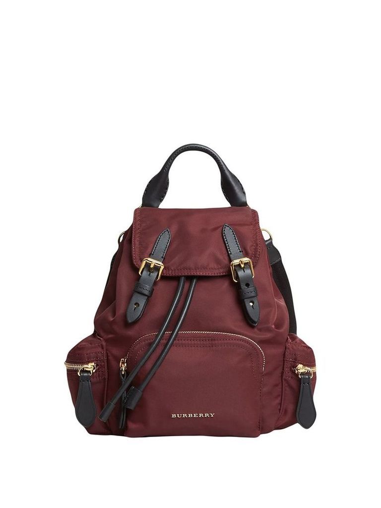Burberry The Crossbody Rucksack in nylon and leather - PINK