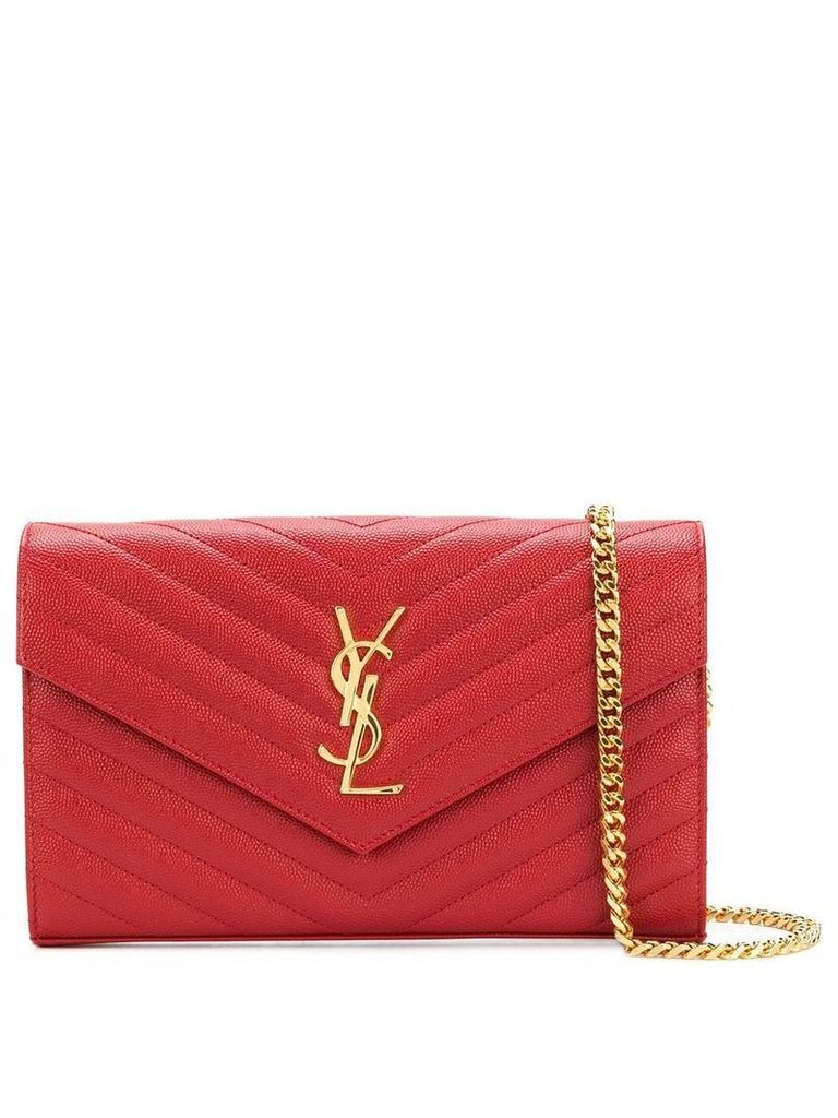 Saint Laurent Envelope chain shoulder bag - Red