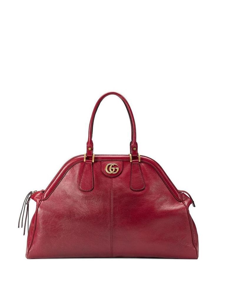 Gucci RE(BELLE) large top handle tote - Red