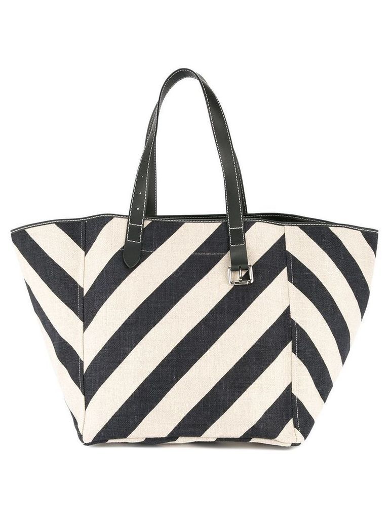 JW Anderson striped Shopping tote - Blue