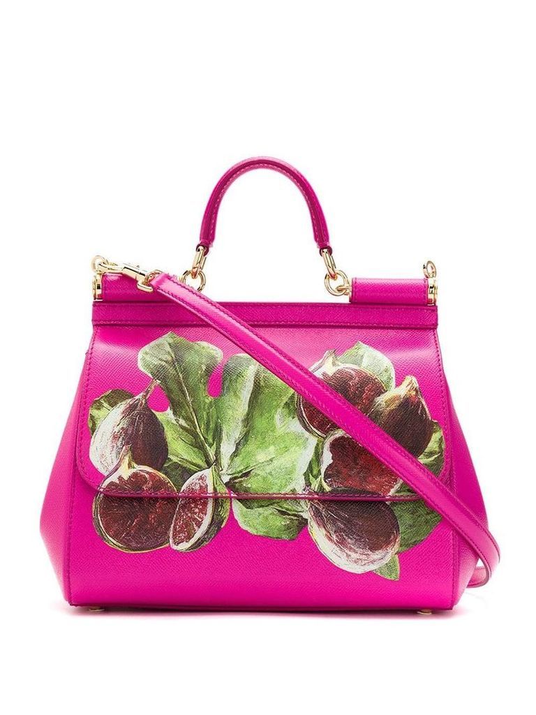 Dolce & Gabbana fig print tote bag - PINK