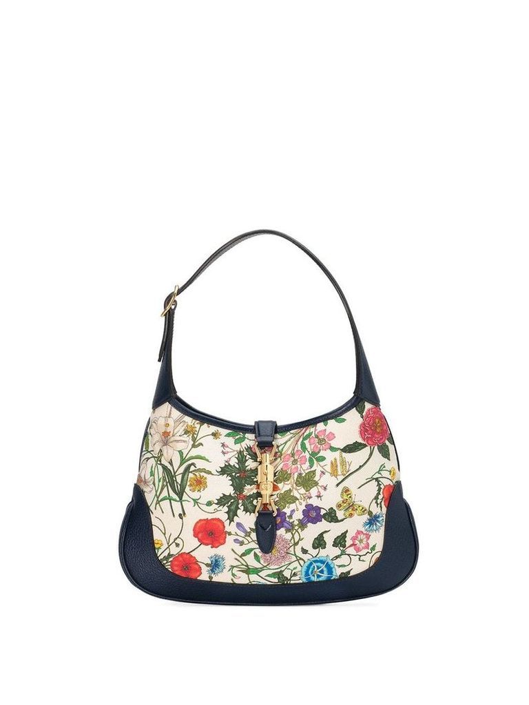 Gucci floral shoulder bag - Blue