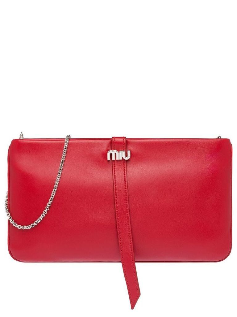 Miu Miu Nappa leather clutch - Red