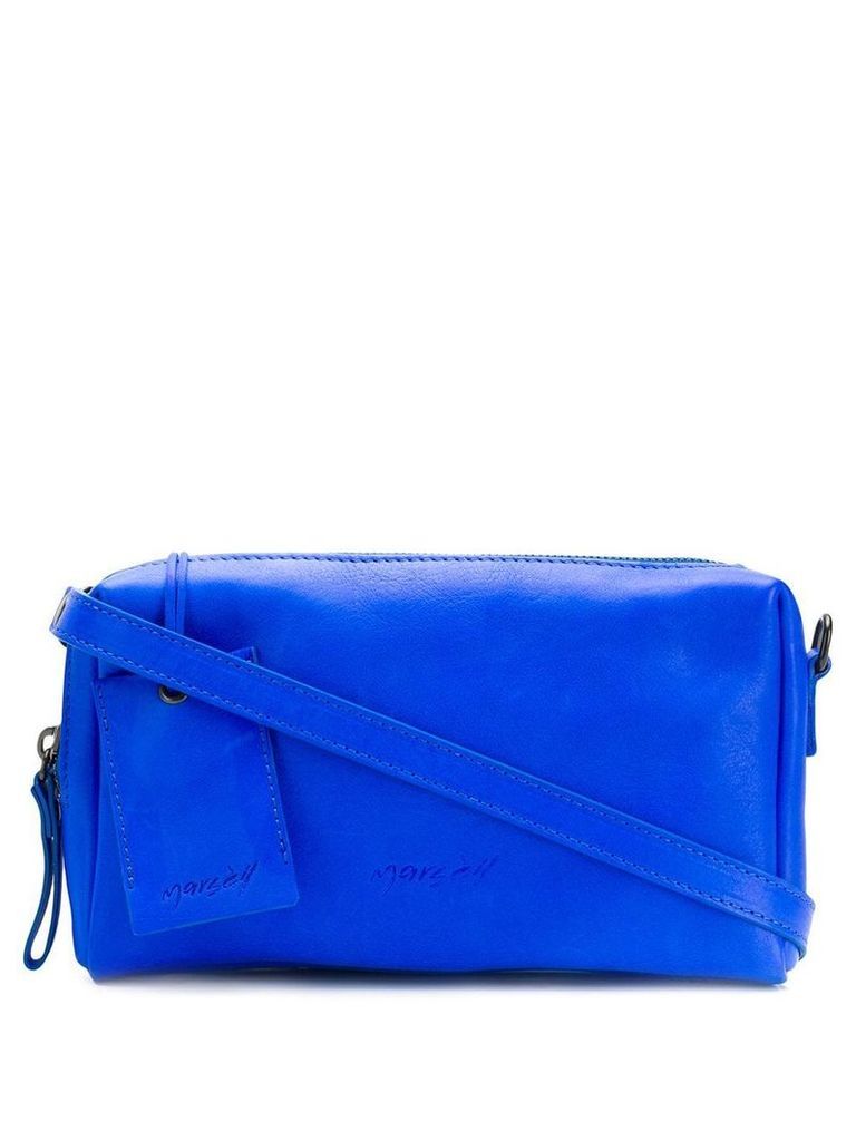 Marsèll embossed logo clutch bag - Blue