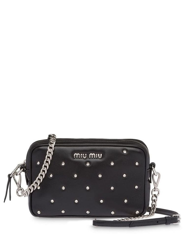 Miu Miu studded camera bag - Black