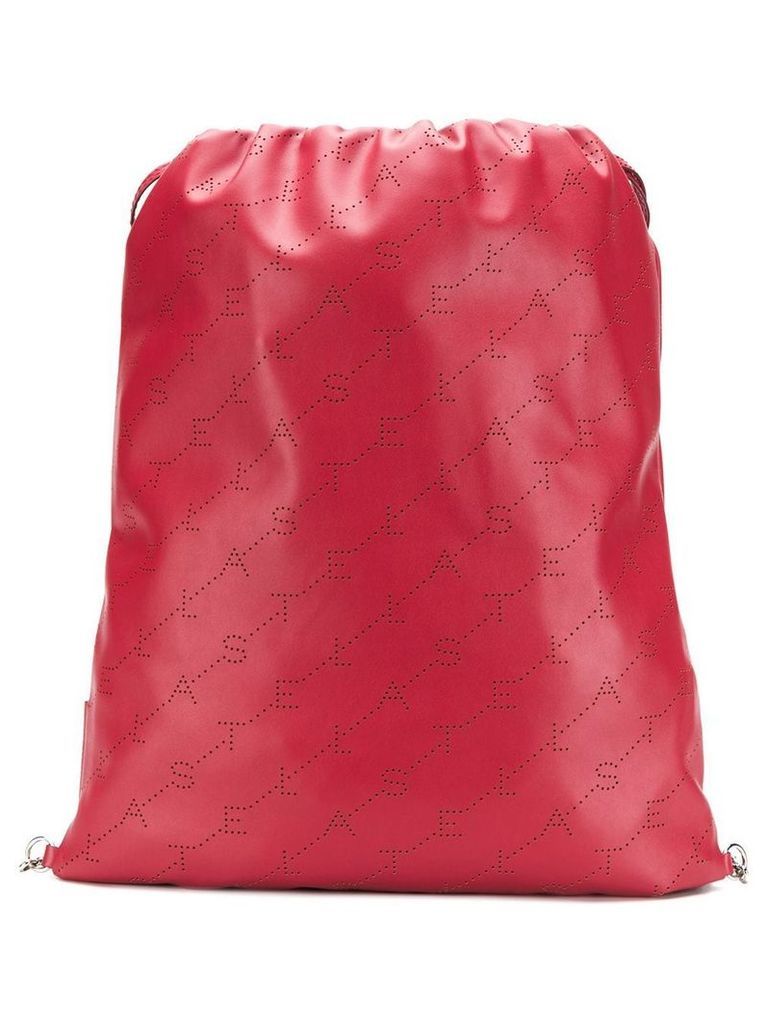 Stella McCartney monogram drawstring bag - Red