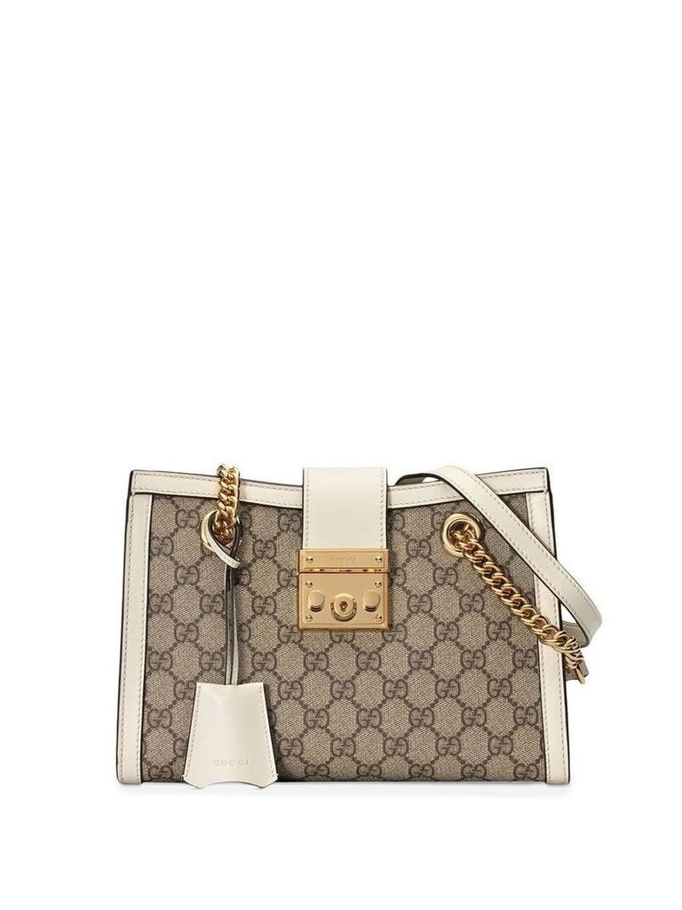 Gucci Padlock small GG shoulder bag - Neutrals