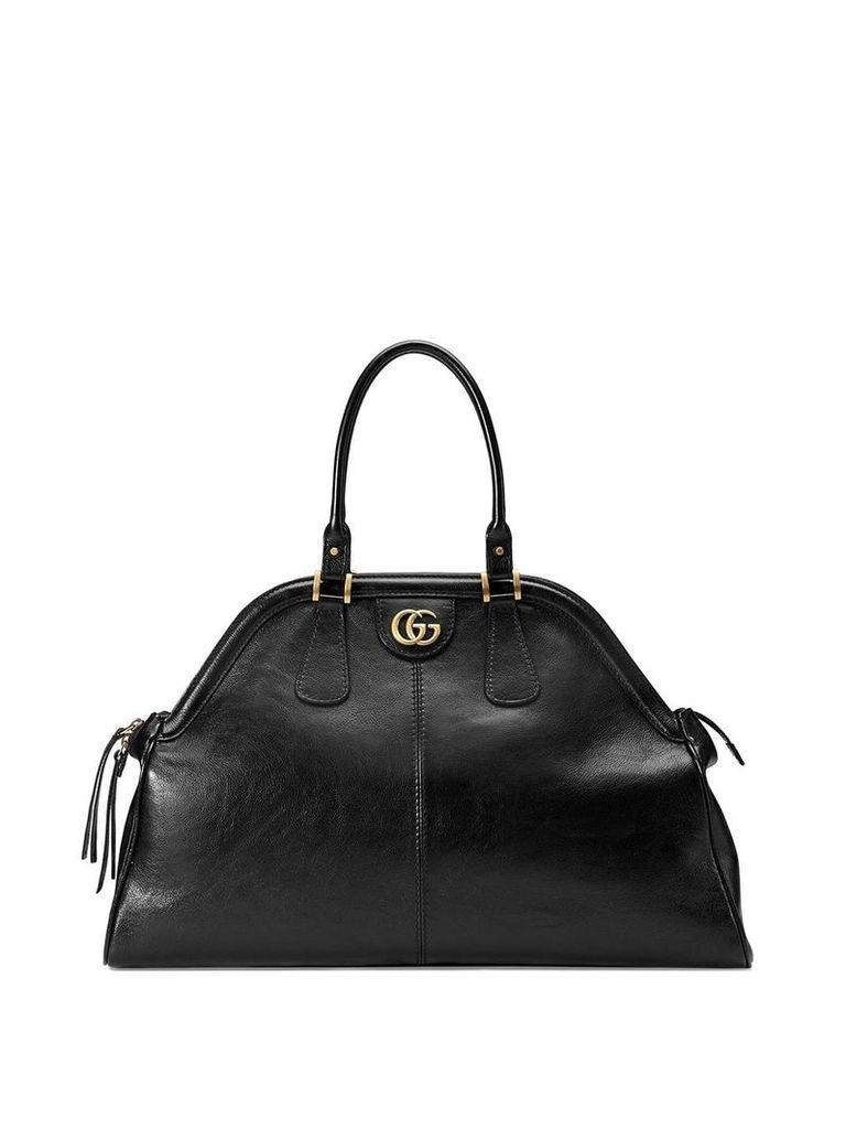 Gucci RE(BELLE) large top handle tote - Black