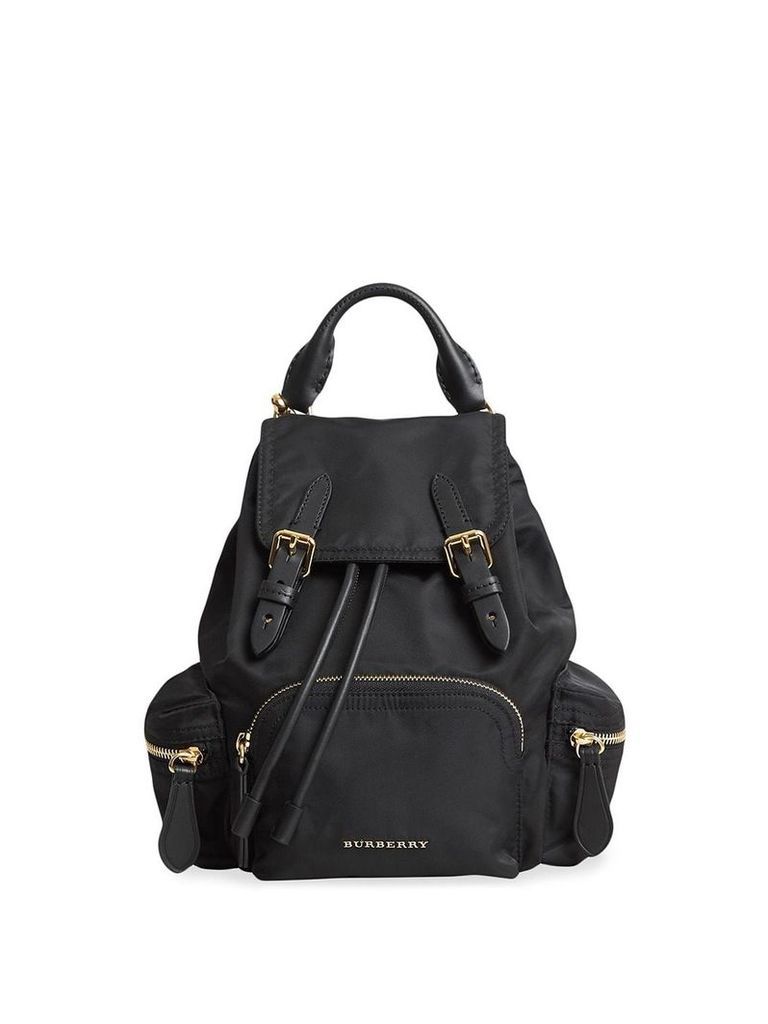 Burberry The Crossbody Rucksack in nylon and leather - Black