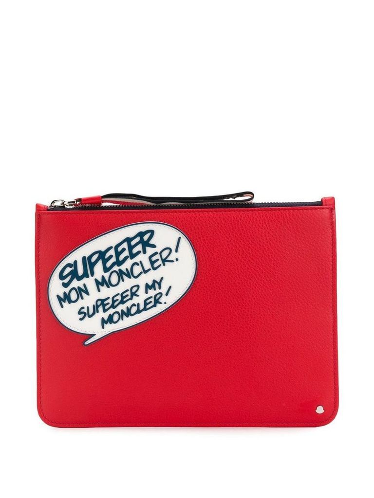 Moncler comic clutch - Red