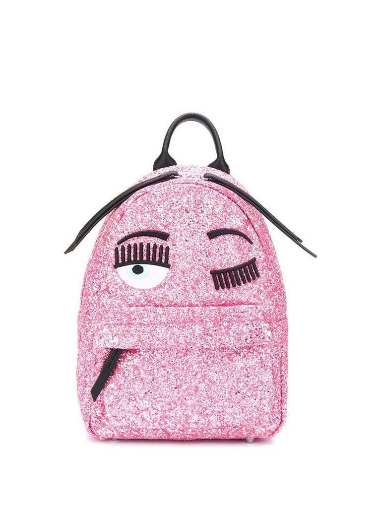 Chiara Ferragni Flirting glitter backpack - PINK