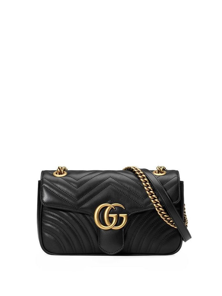 Gucci GG Marmont small matelassé leather shoulder bag - Black