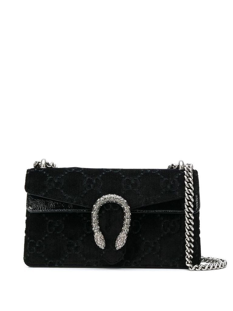 Gucci Dionysus GG velvet small shoulder bag - Black