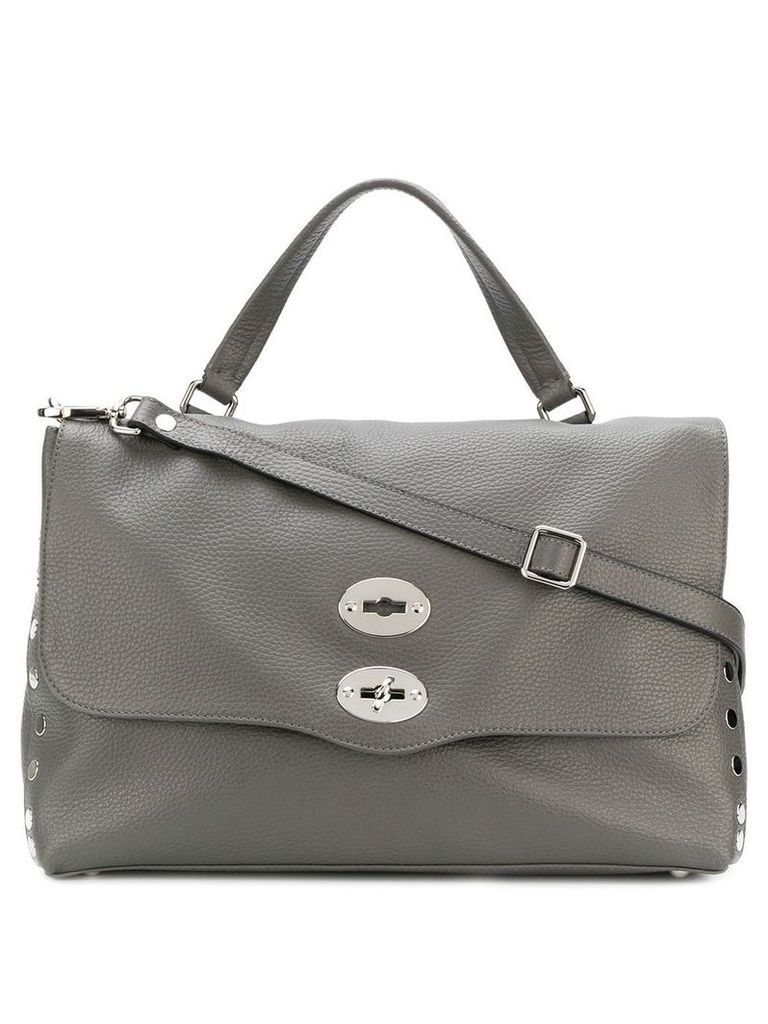 Zanellato studded tote bag - Grey