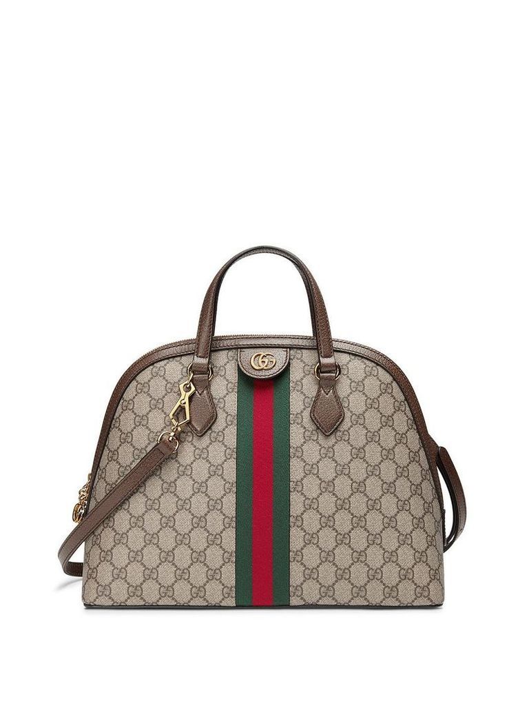 Gucci beige Ophidia GG medium top handle bag - Neutrals