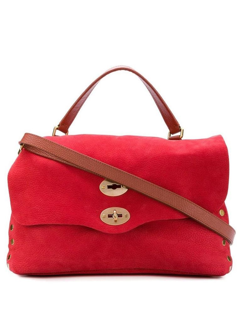 Zanellato stud detail tote bag - Red