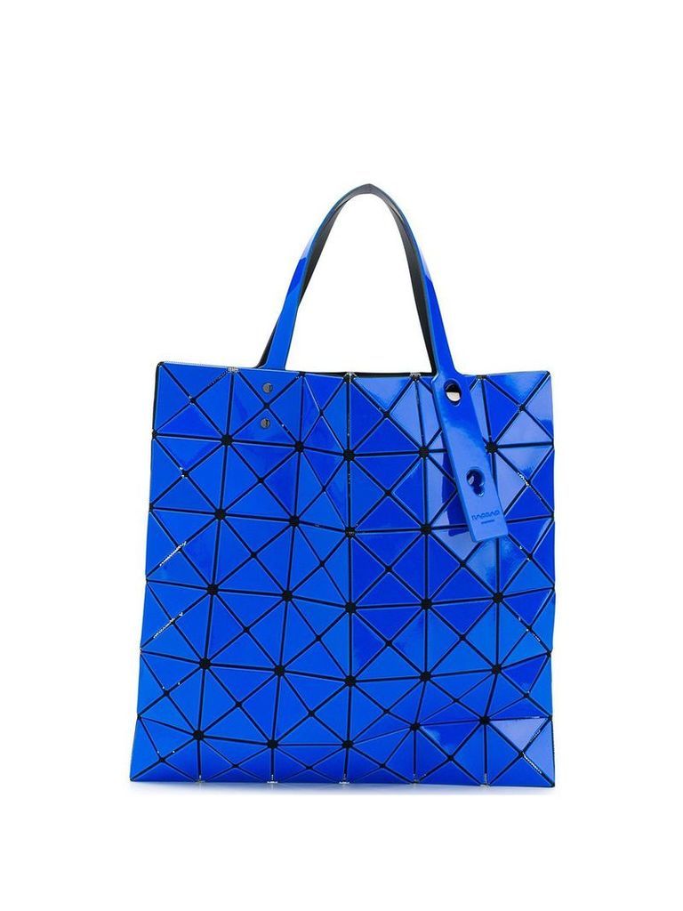 Bao Bao Issey Miyake triangular applique tote bag - Blue
